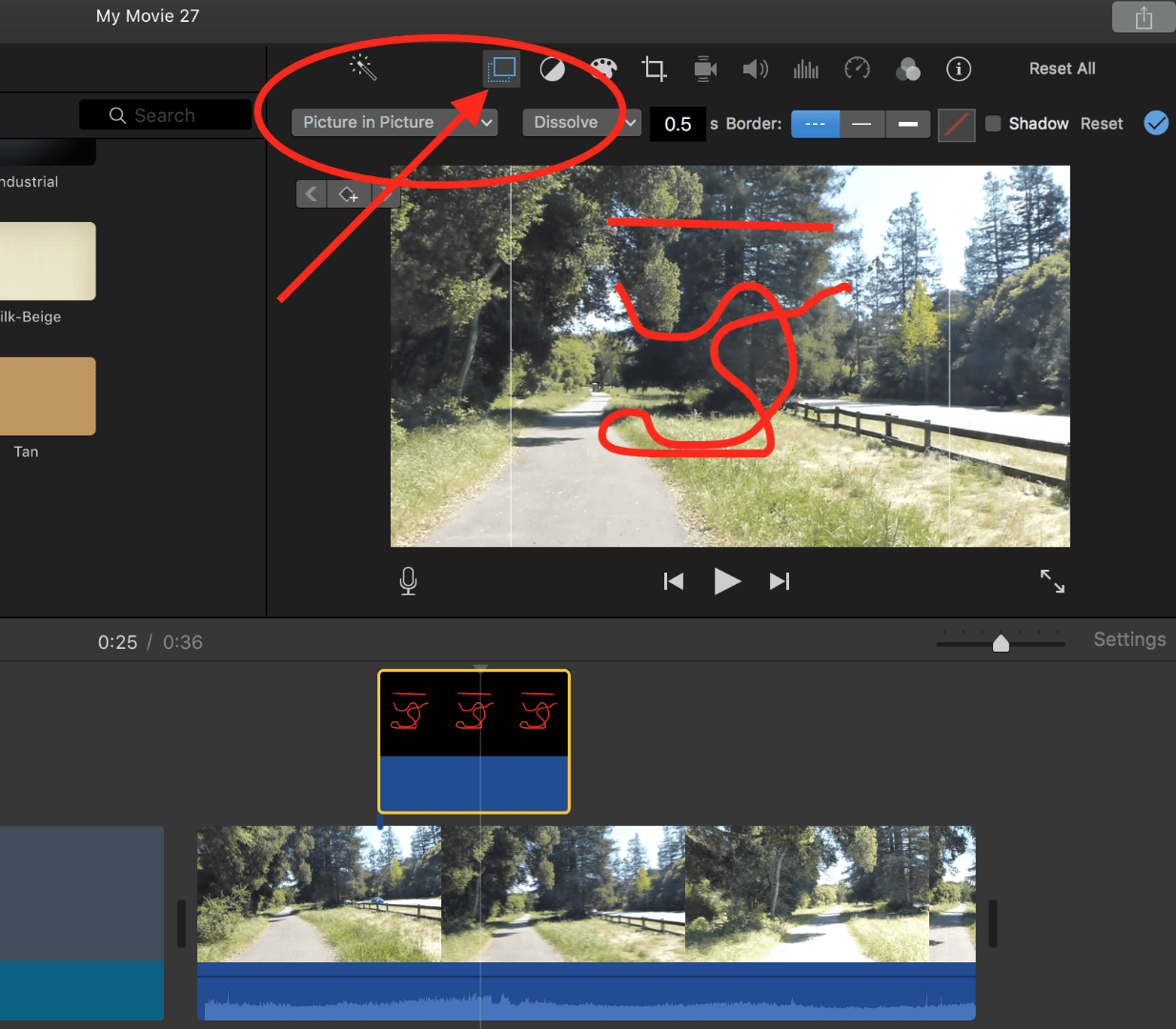 can I draw a line over video in iMovie? Apple Community