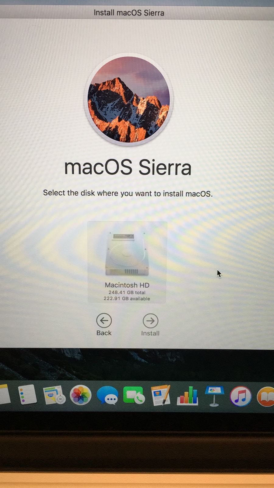 macOS Sierra select a disk where you want… Apple Community