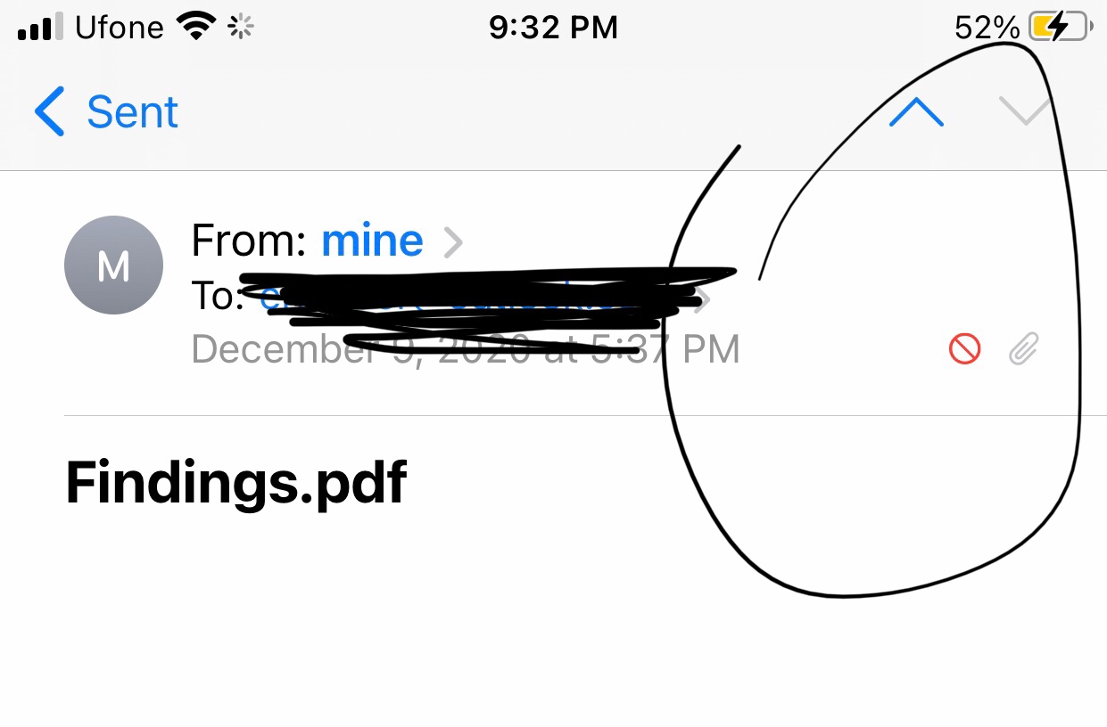 Red circle on my sent items in mail Apple Community