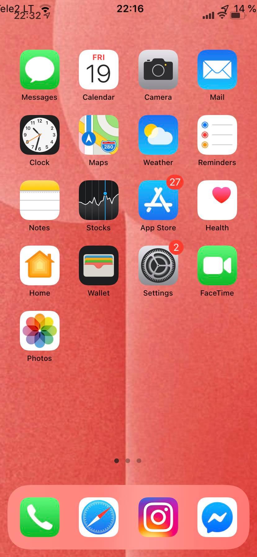 iPhone 11 double info on status bar Apple Community