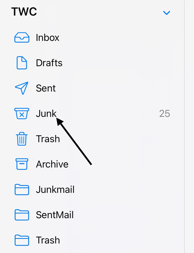 Where is the junk mail on iPad Apple Community