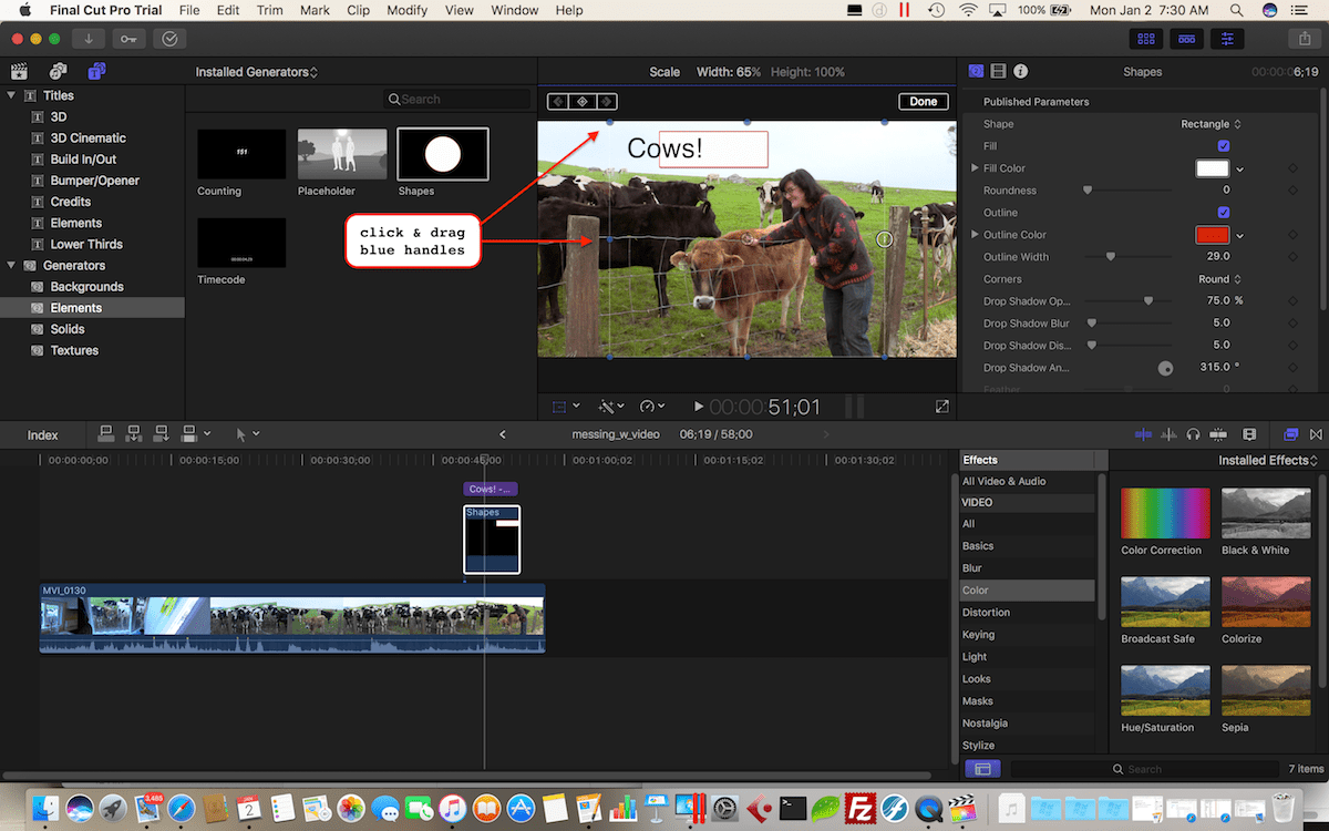 FCPX Text with solid background Apple Community