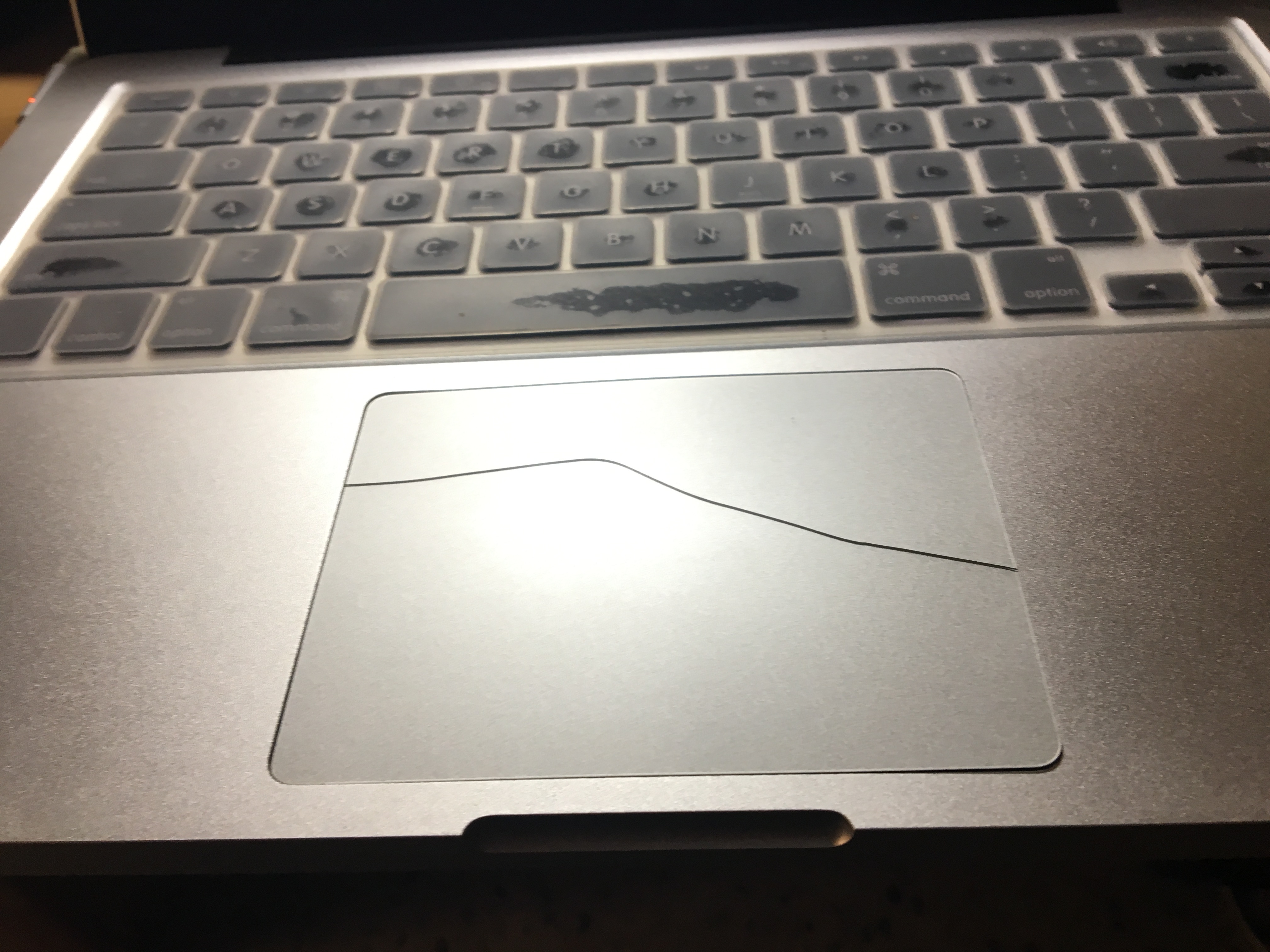 my macbook pro's trackpad is cracked and … Apple Community