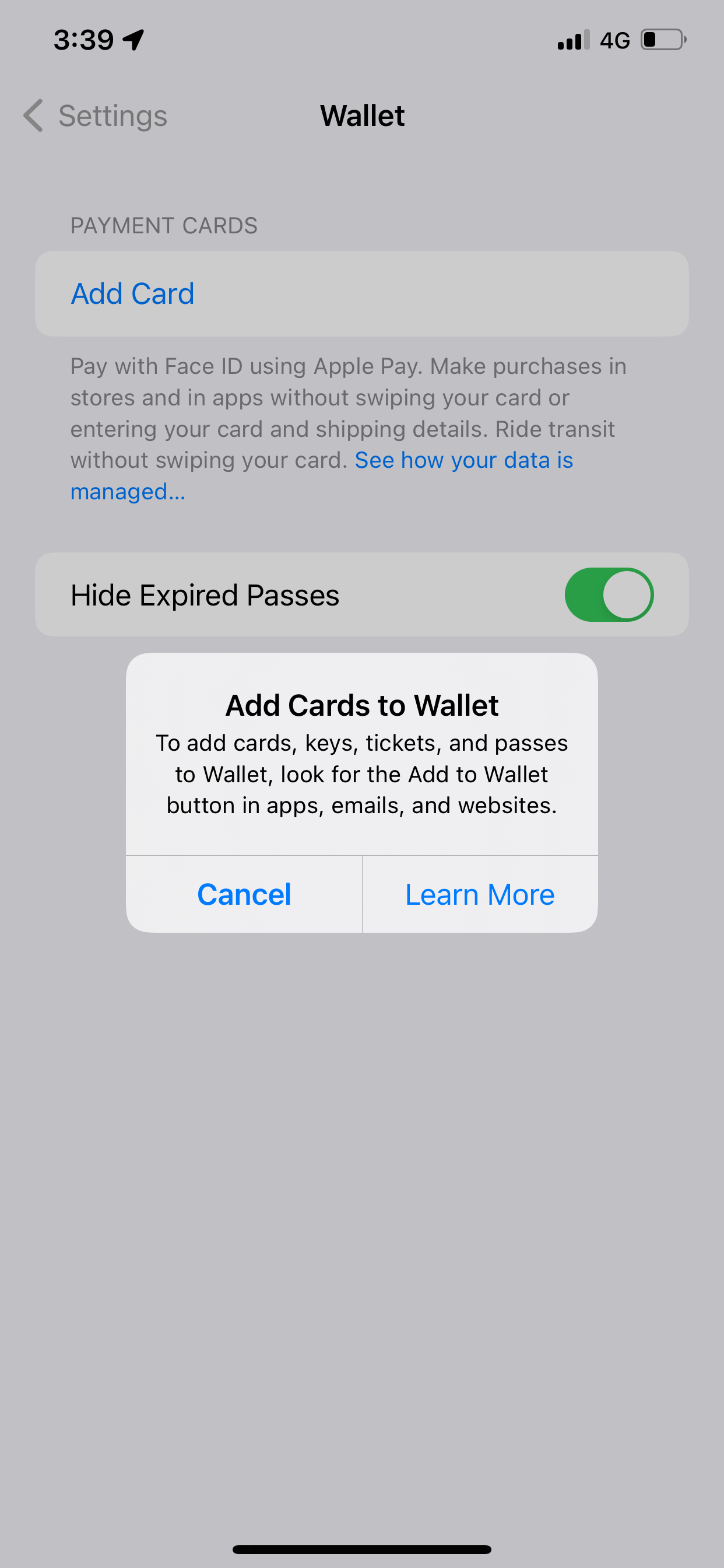 I can’t add my card to wallet Apple Community