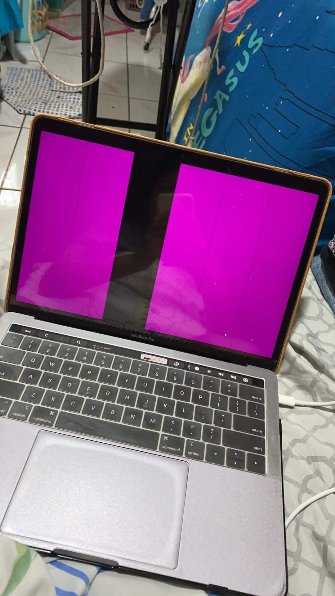 pink screen on Macbook Pro 2018 Apple Community