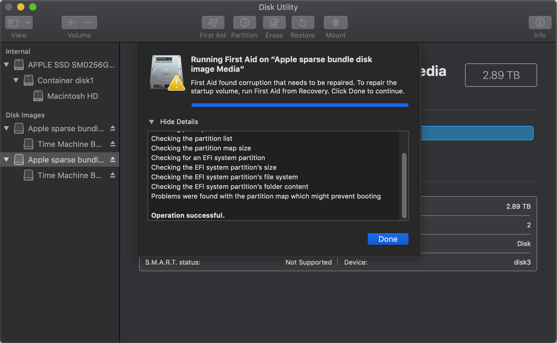 How to run First Aid to a network drive i… Apple Community