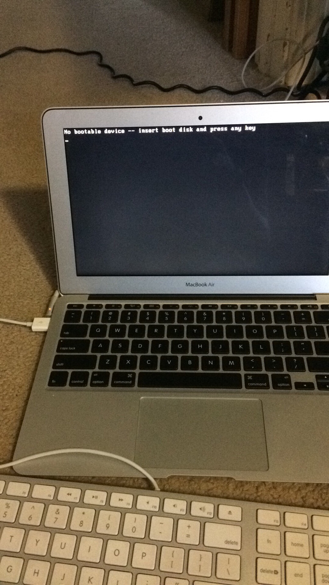 MacBook Air no bootable device Apple Community