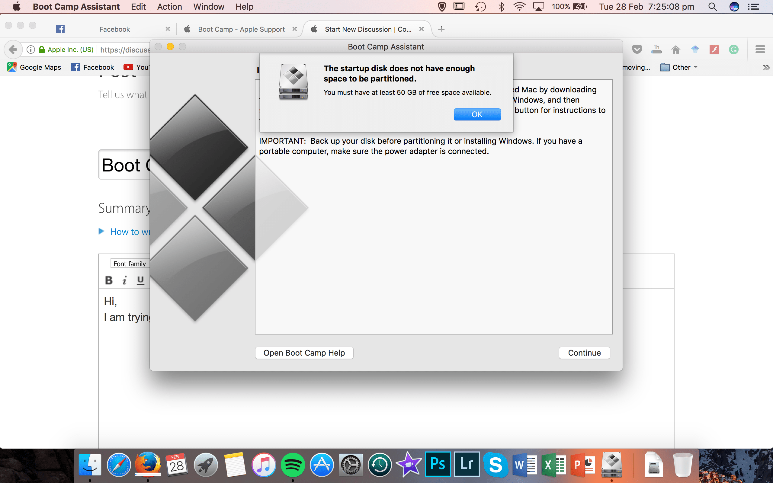 Boot Camp Installation Apple Community