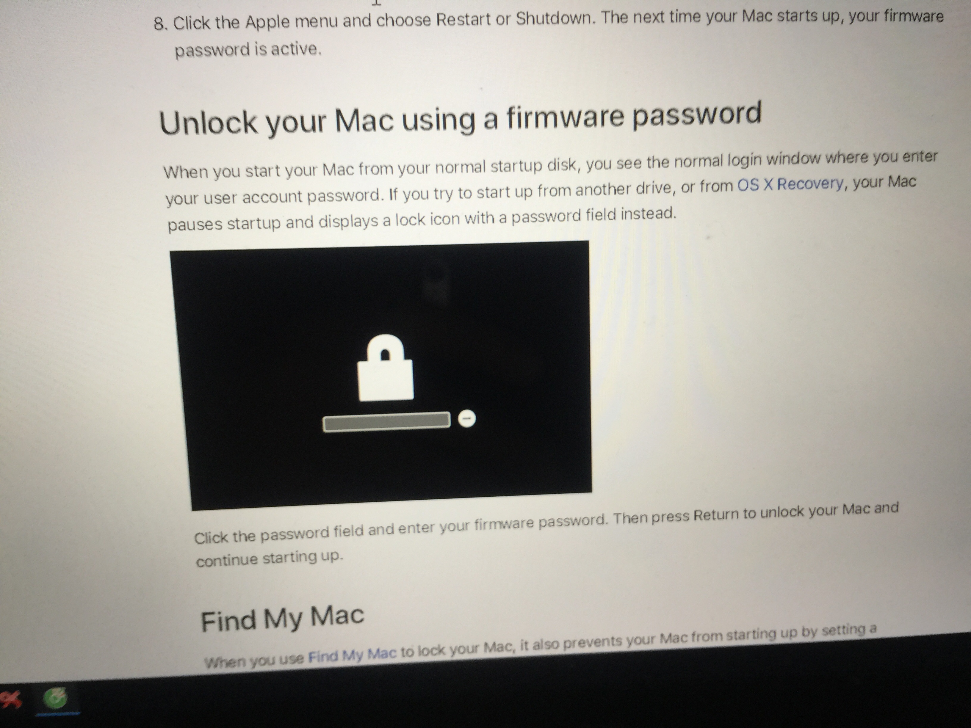 how to unlock macbook pro find my mac and… Apple Community