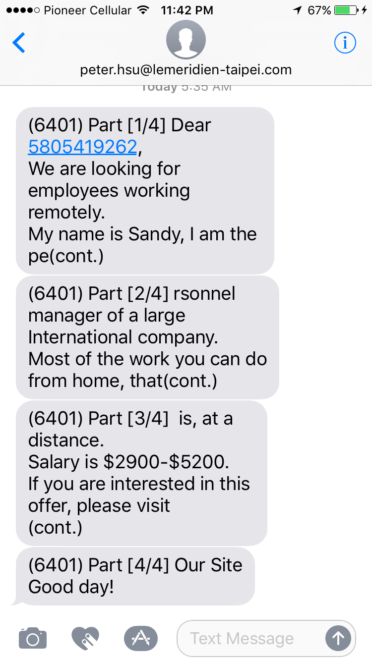 How to stop texts from email addresses? Apple Community