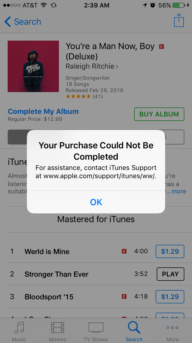 i cant buy anything on itunes! Apple Community