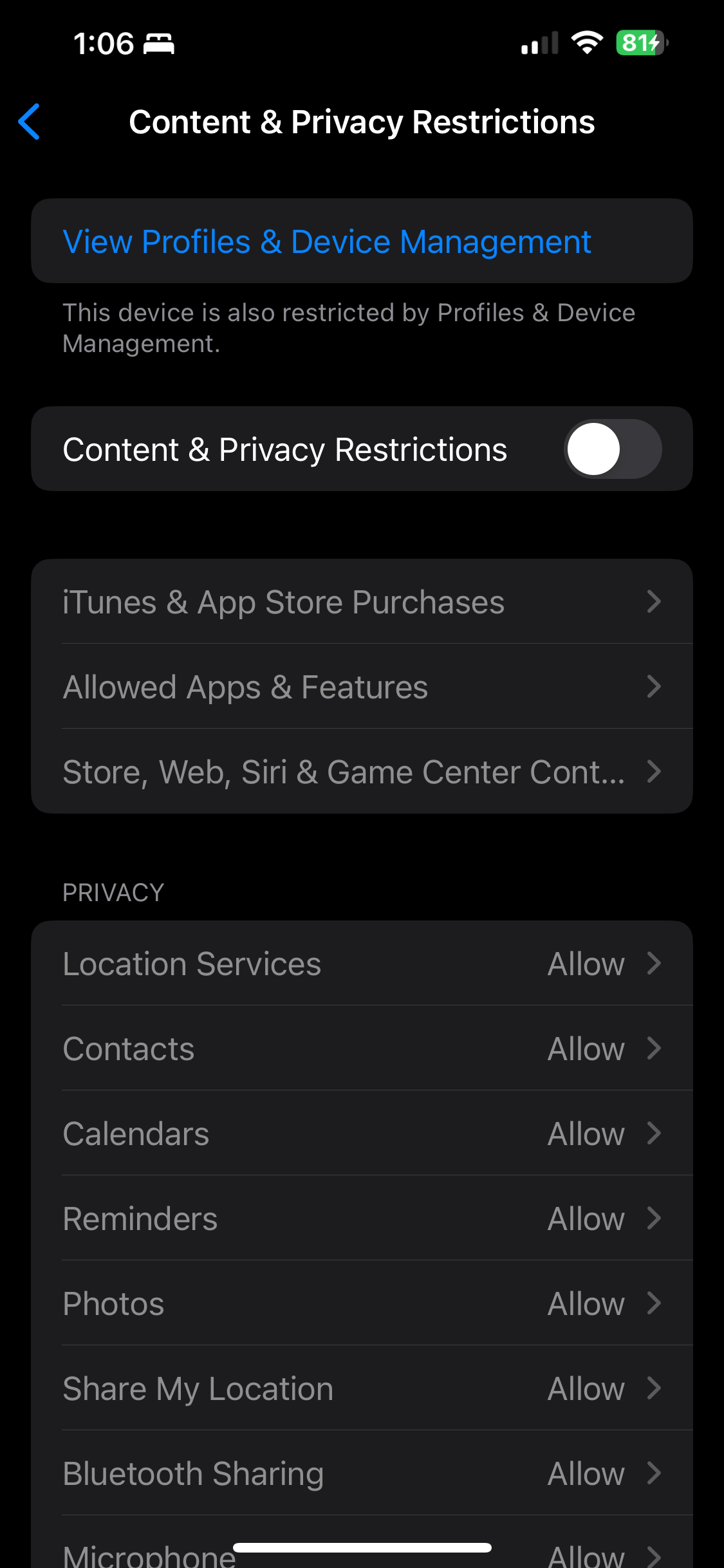 How to resolve the "Restrictions Enabled"… Apple Community