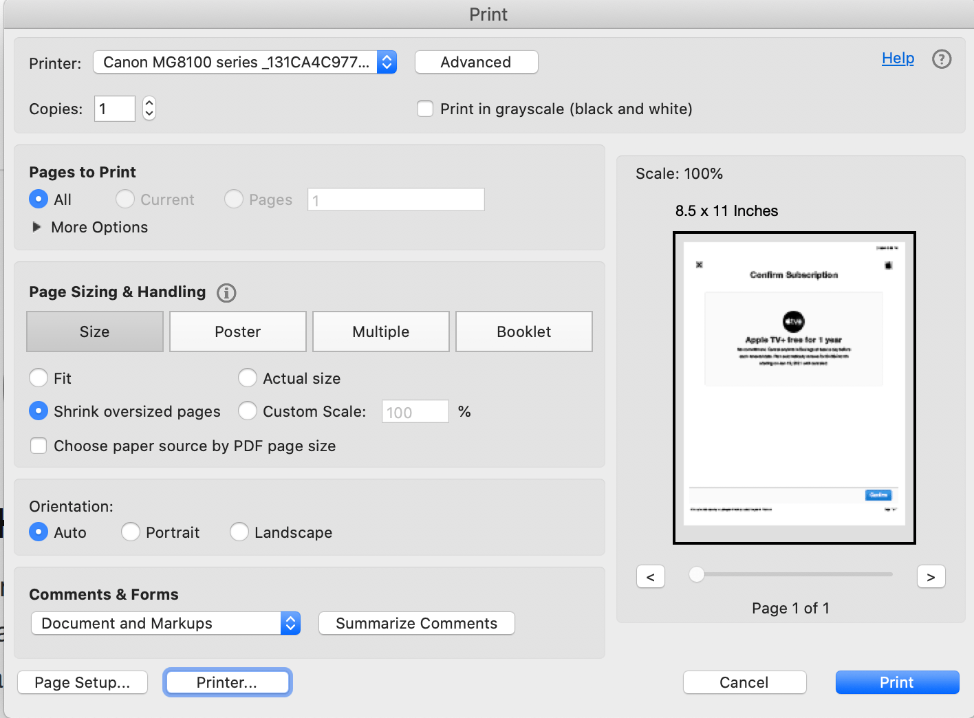 Double sided printing greyout when print… Apple Community