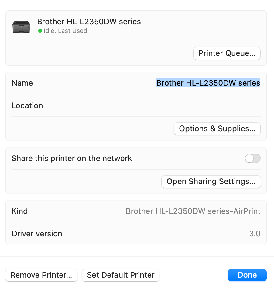 Spooling problem Brother AirPrint Mac Ven… Apple Community