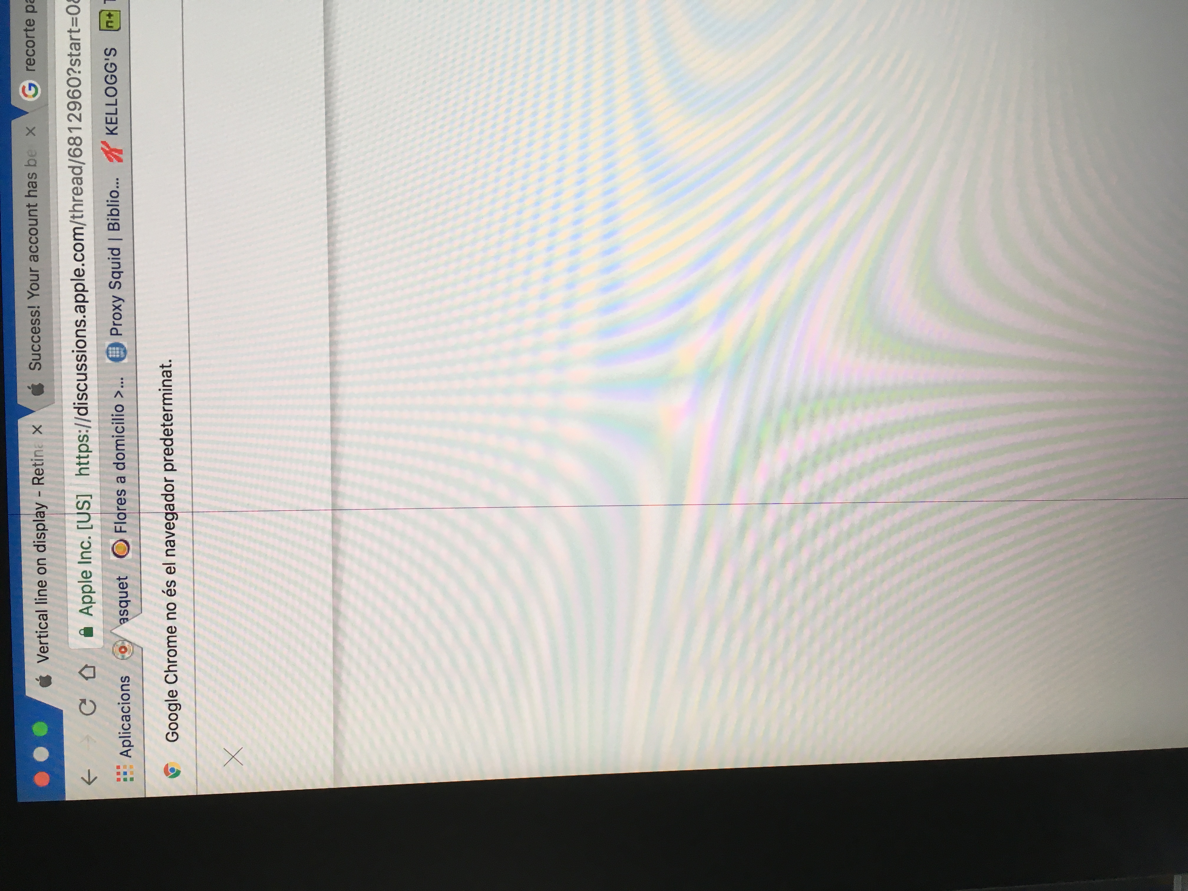 Vertical line on display Retina 5k iMac… Apple Community