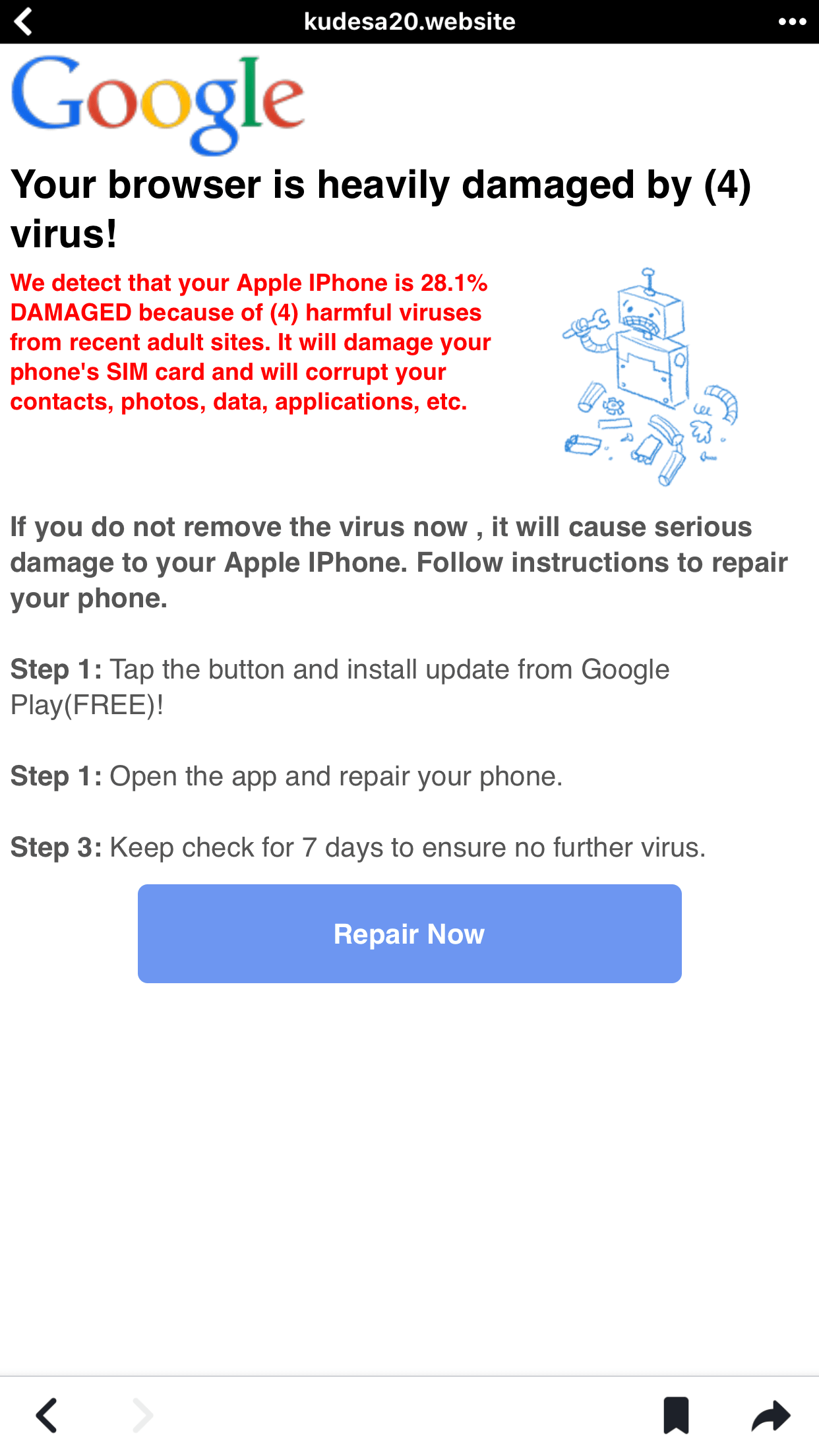 can my iphone 7 have a virus Apple Community