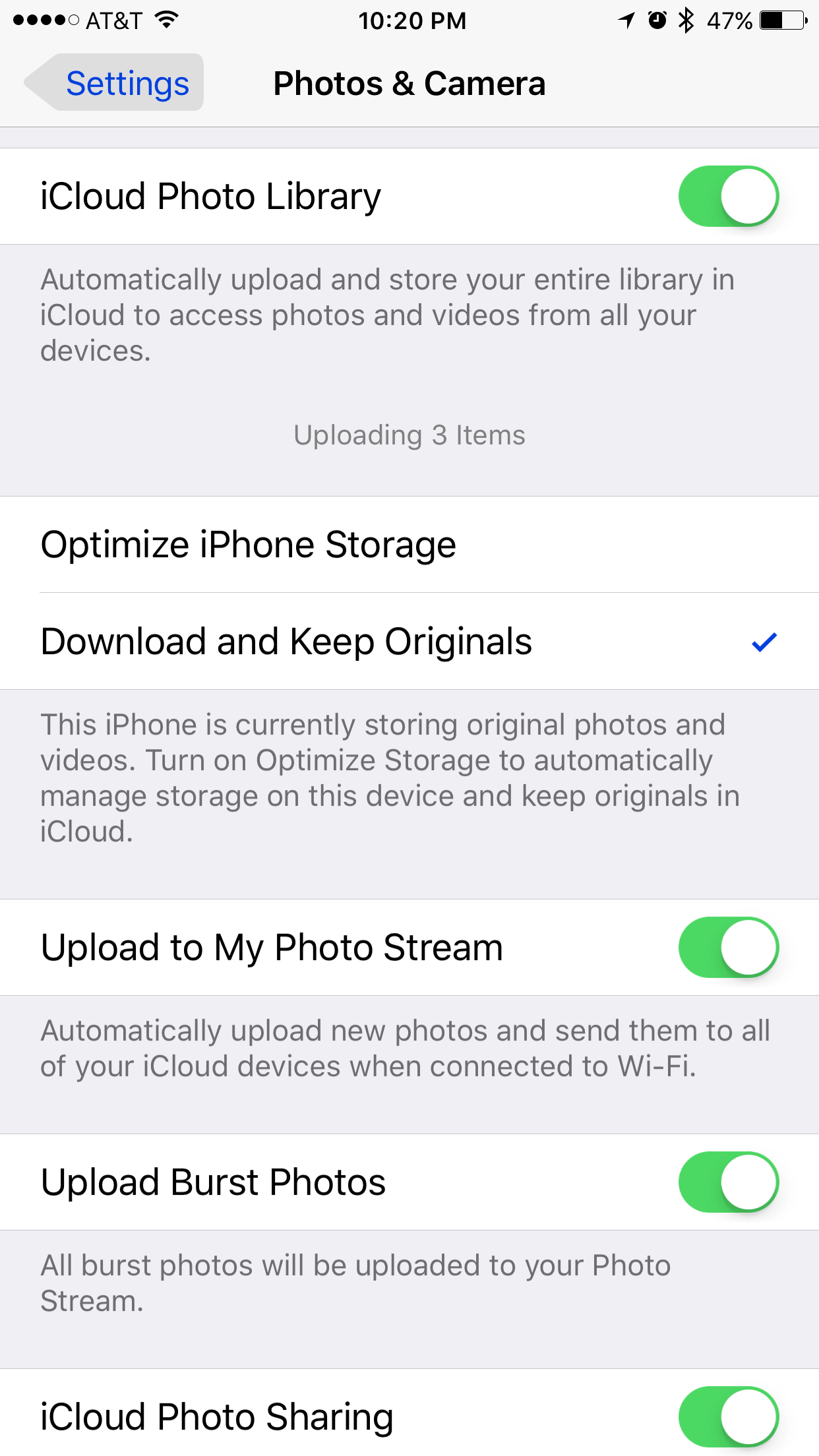 iPhone photos not downloading automatical… Apple Community