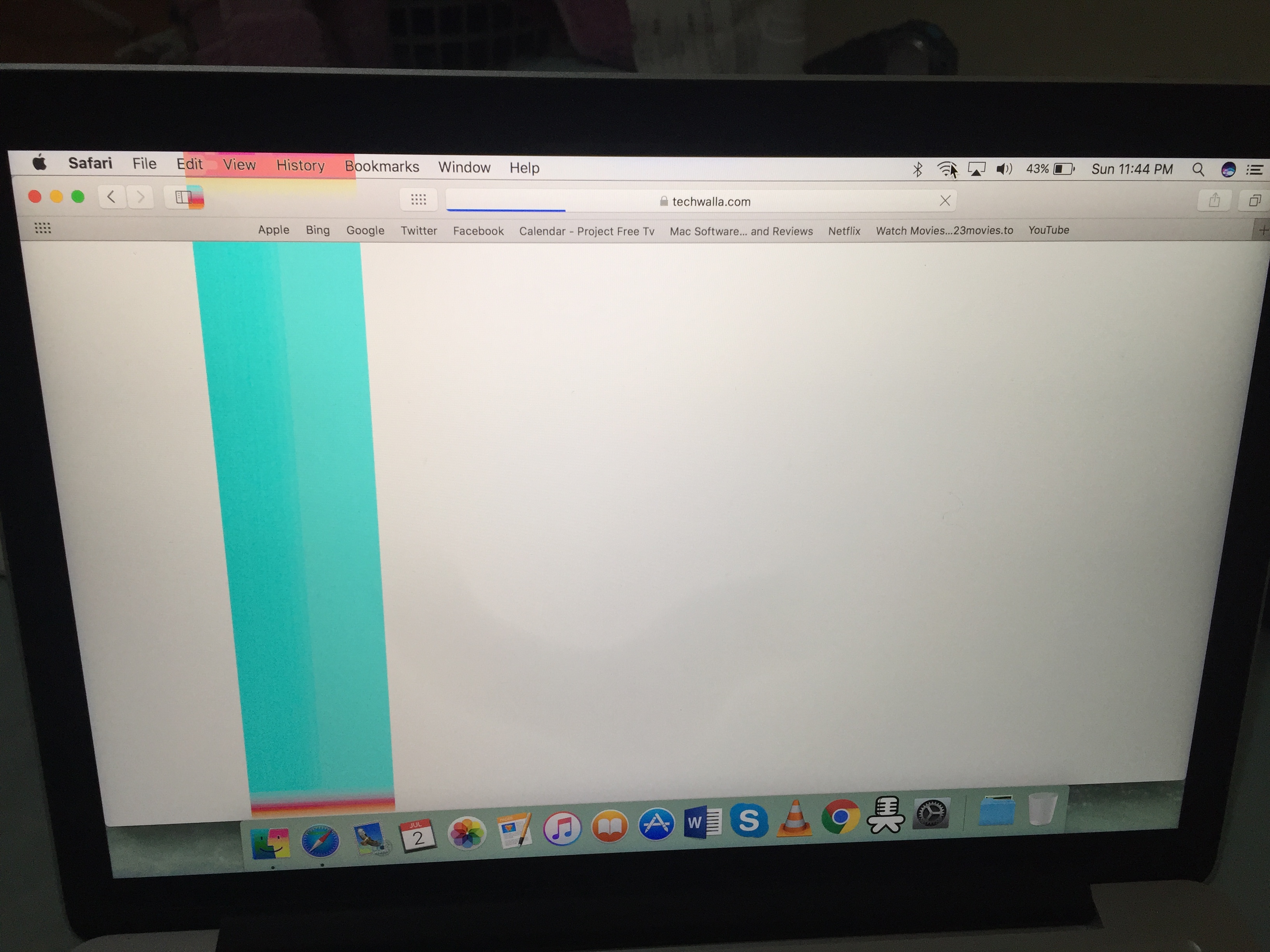 Screen discoloration?..this suddenly appe… Apple Community