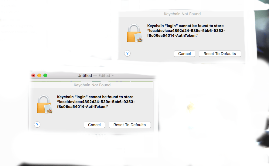 What does "Keychain Not Found" message me… Apple Community