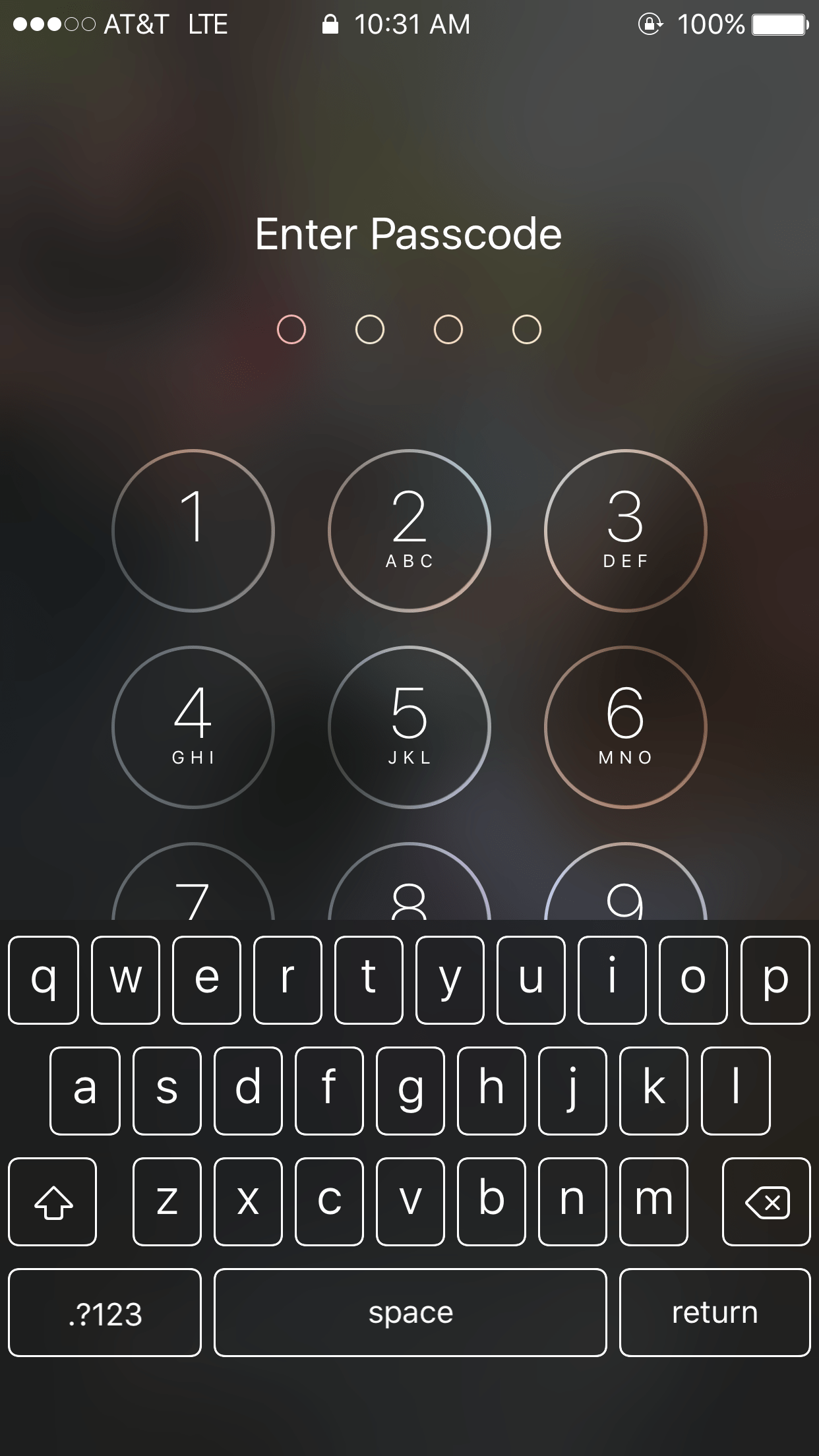 Keyboard on lock screen. Apple Community