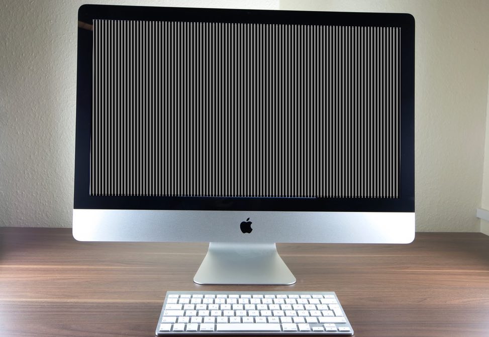 iMac 2012 White and black stripes on the … Apple Community