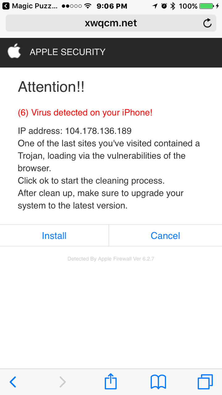 Apple security warning? Apple Community