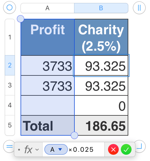 Formula to find Percentage in Numbers for… Apple Community