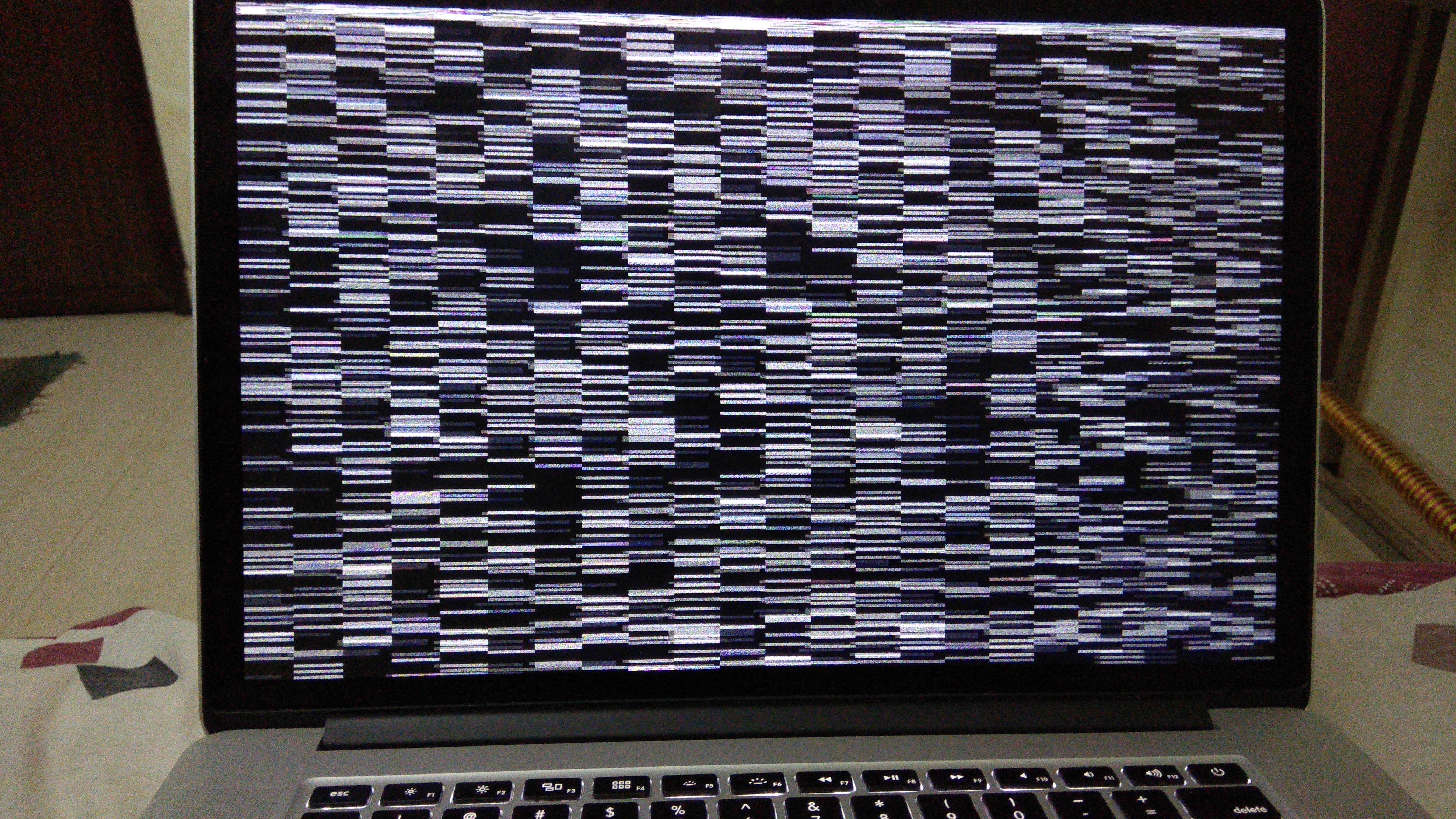 I have a Horizontal Grainy Screen in my M… Apple Community