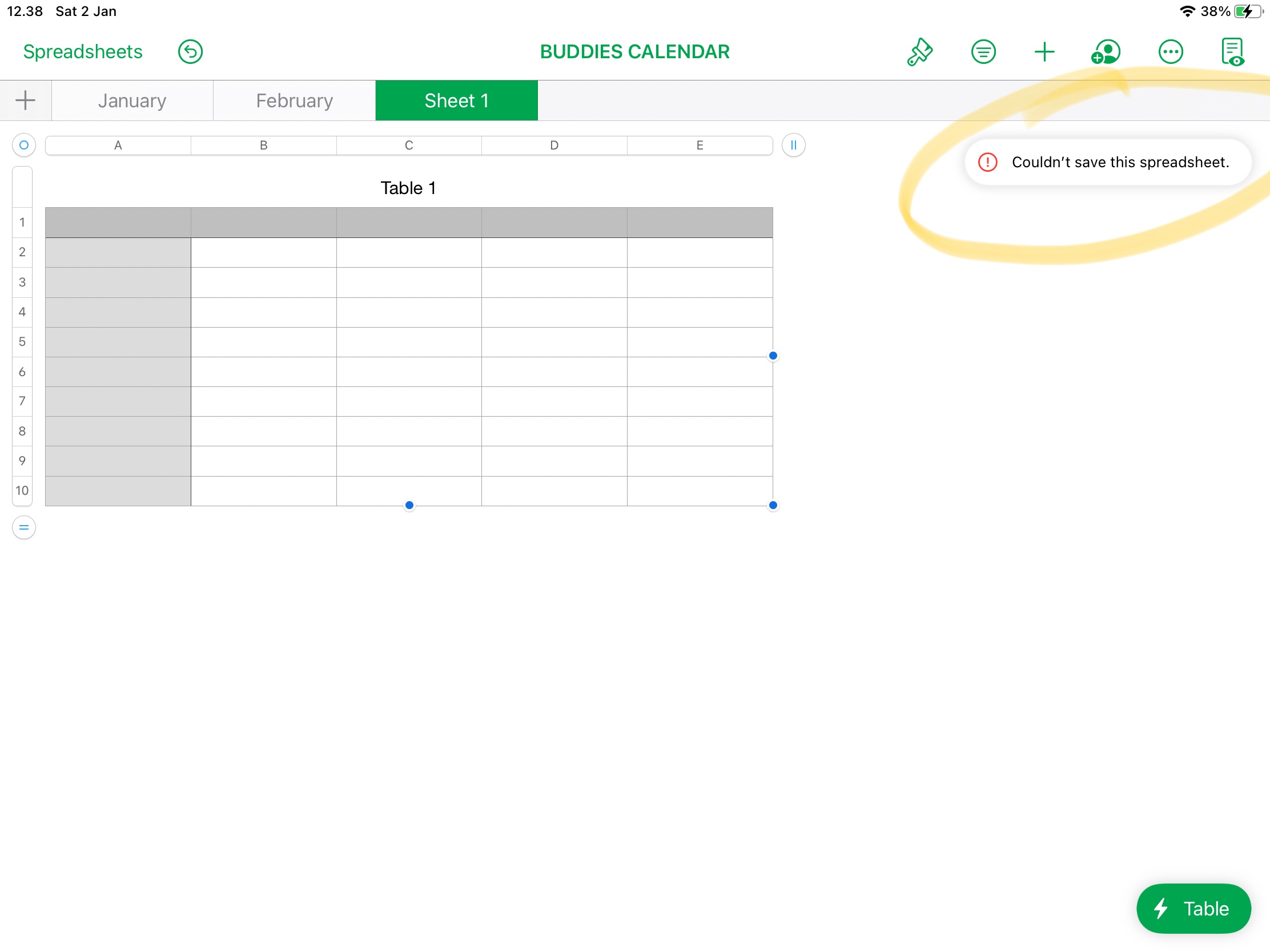 Numbers wont save my spreadsheet Apple Community