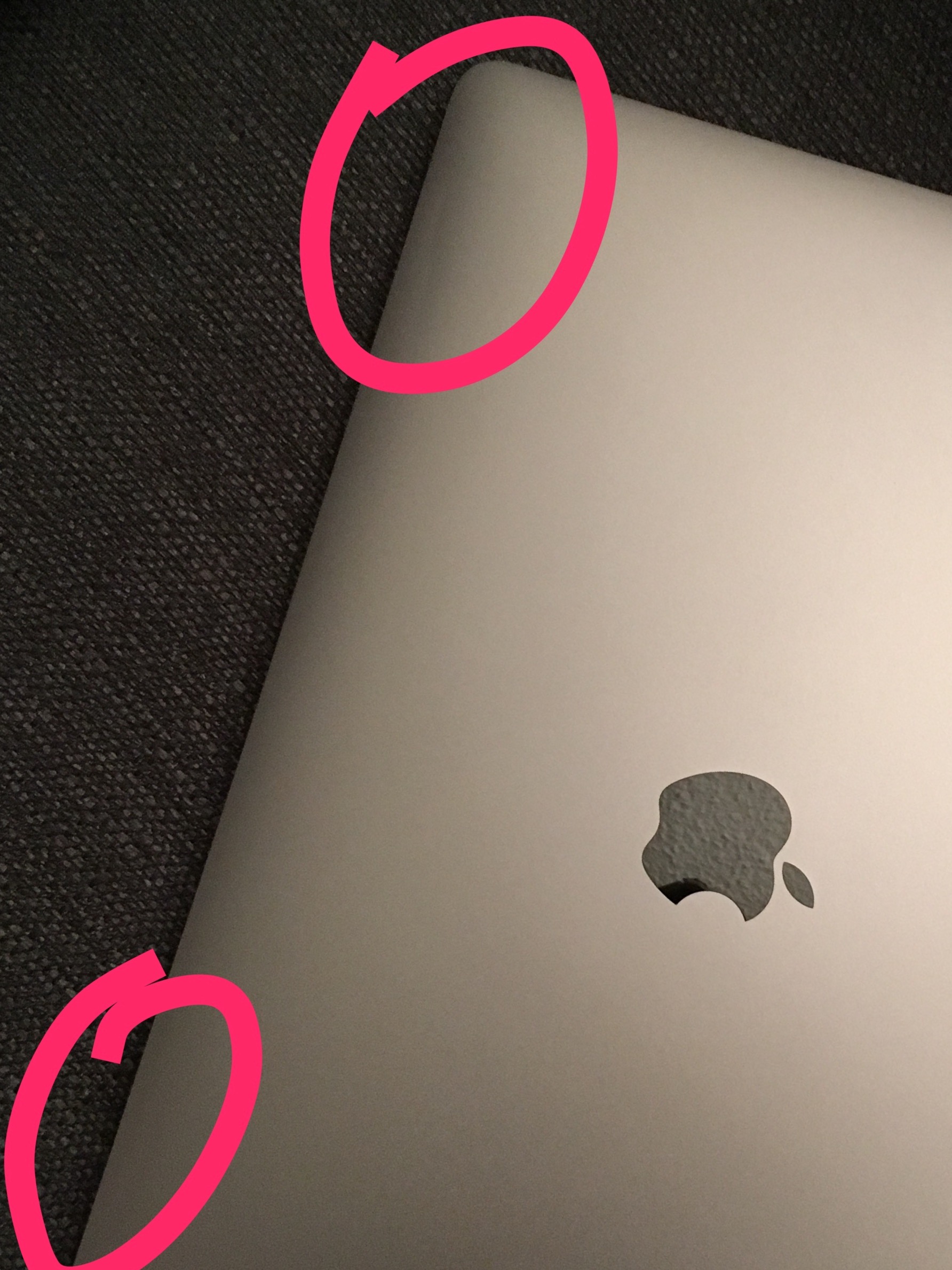 MacBook Pro dented from tilting? Apple Community