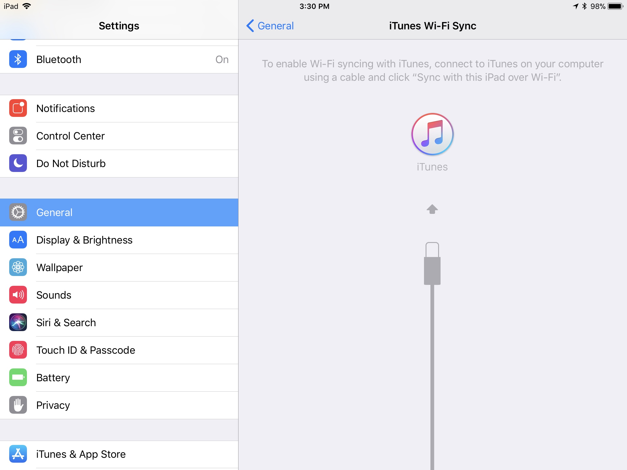 "Sync with this iPad over WiFi" not work… Apple Community