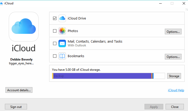 How do i view what is in my icloud on WIN… Apple Community