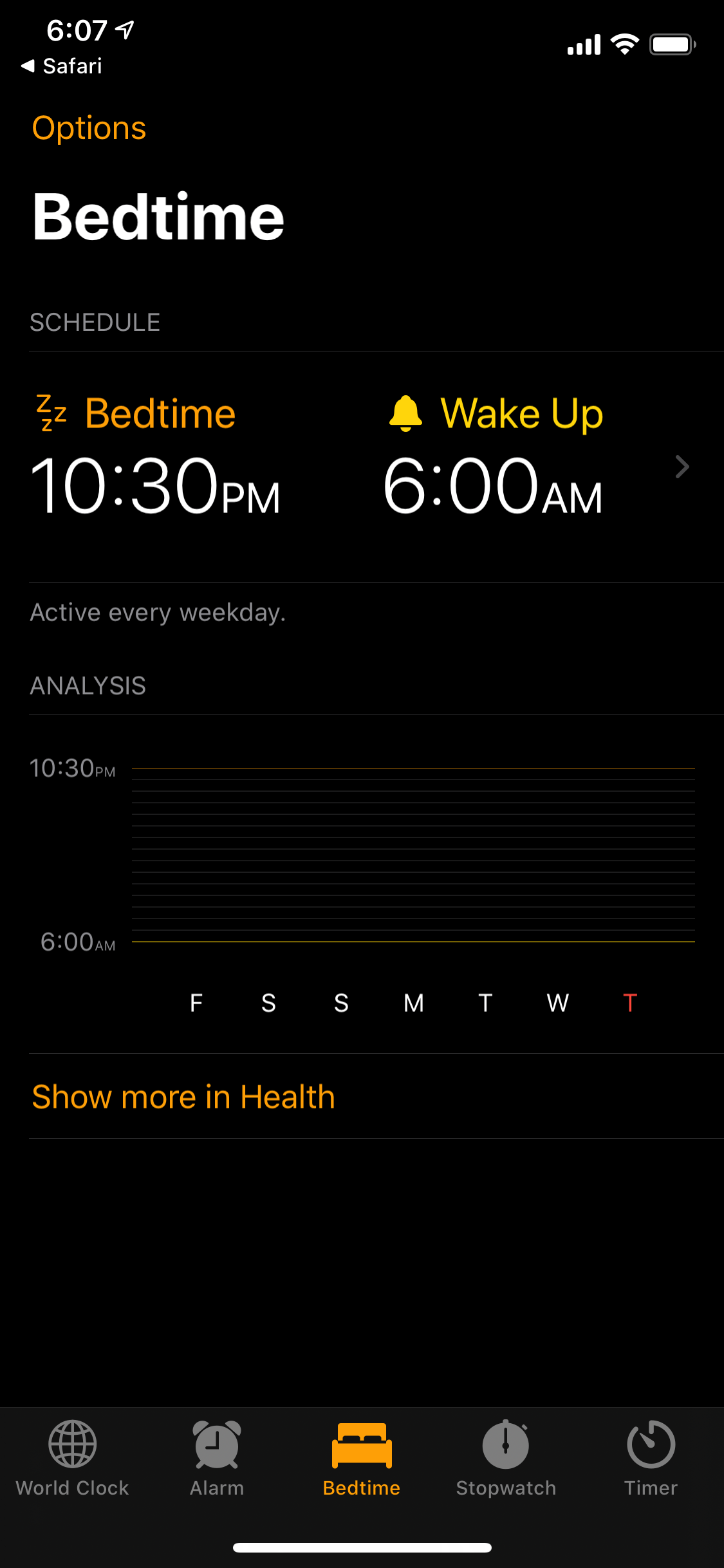 Bedtime feature not working but turned ON Apple Community