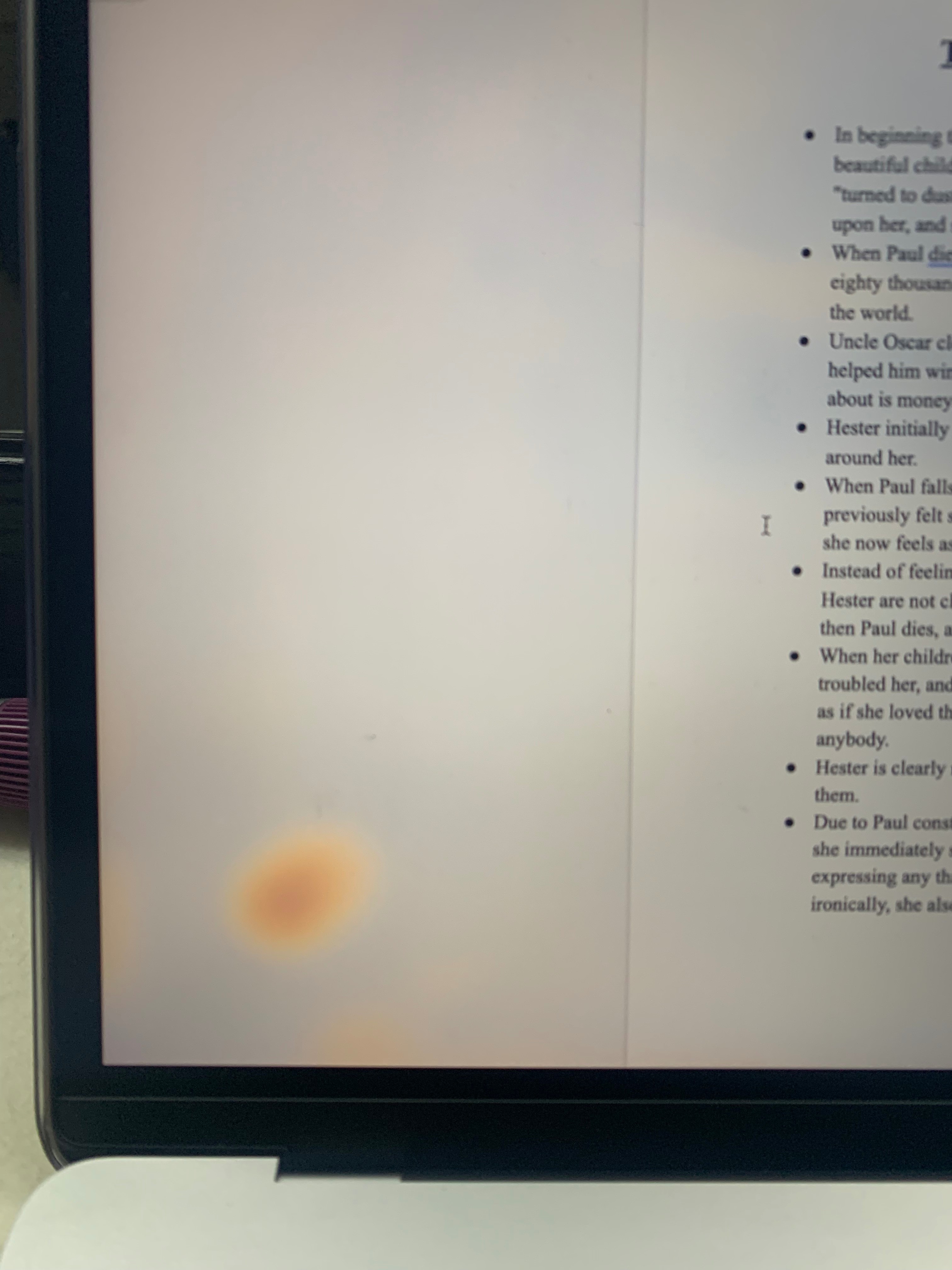 Orange Smudge on Screen Apple Community