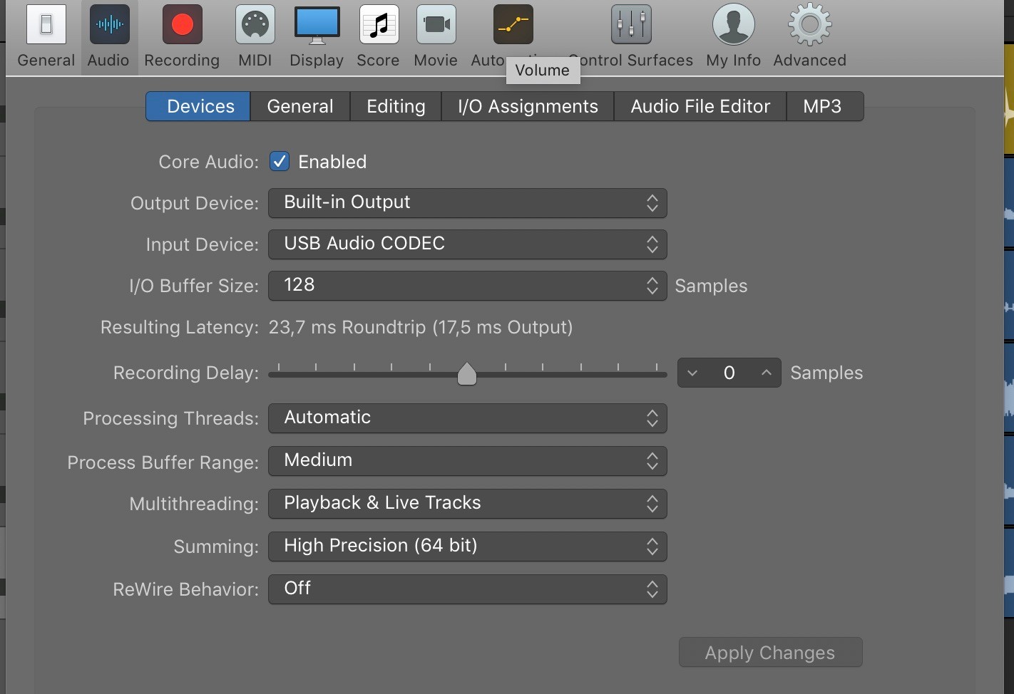 No input signal on Logic Pro X (10.3) Apple Community