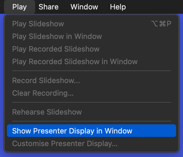 keynote view presenter notes Apple Community