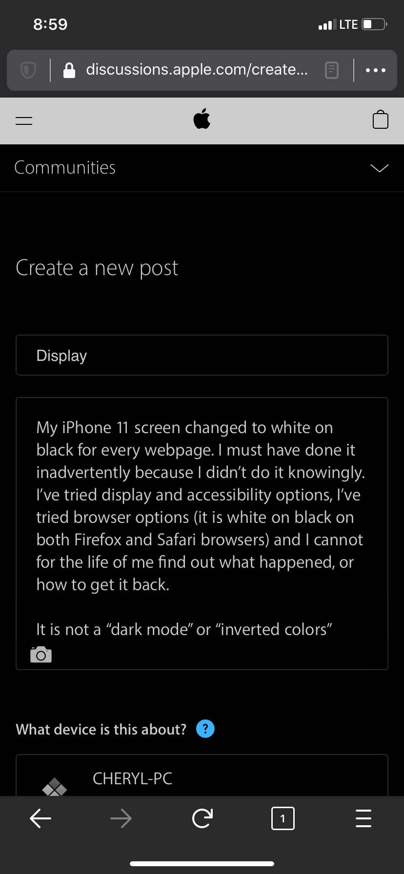 My iPhone 11 screen changed to white on b… Apple Community
