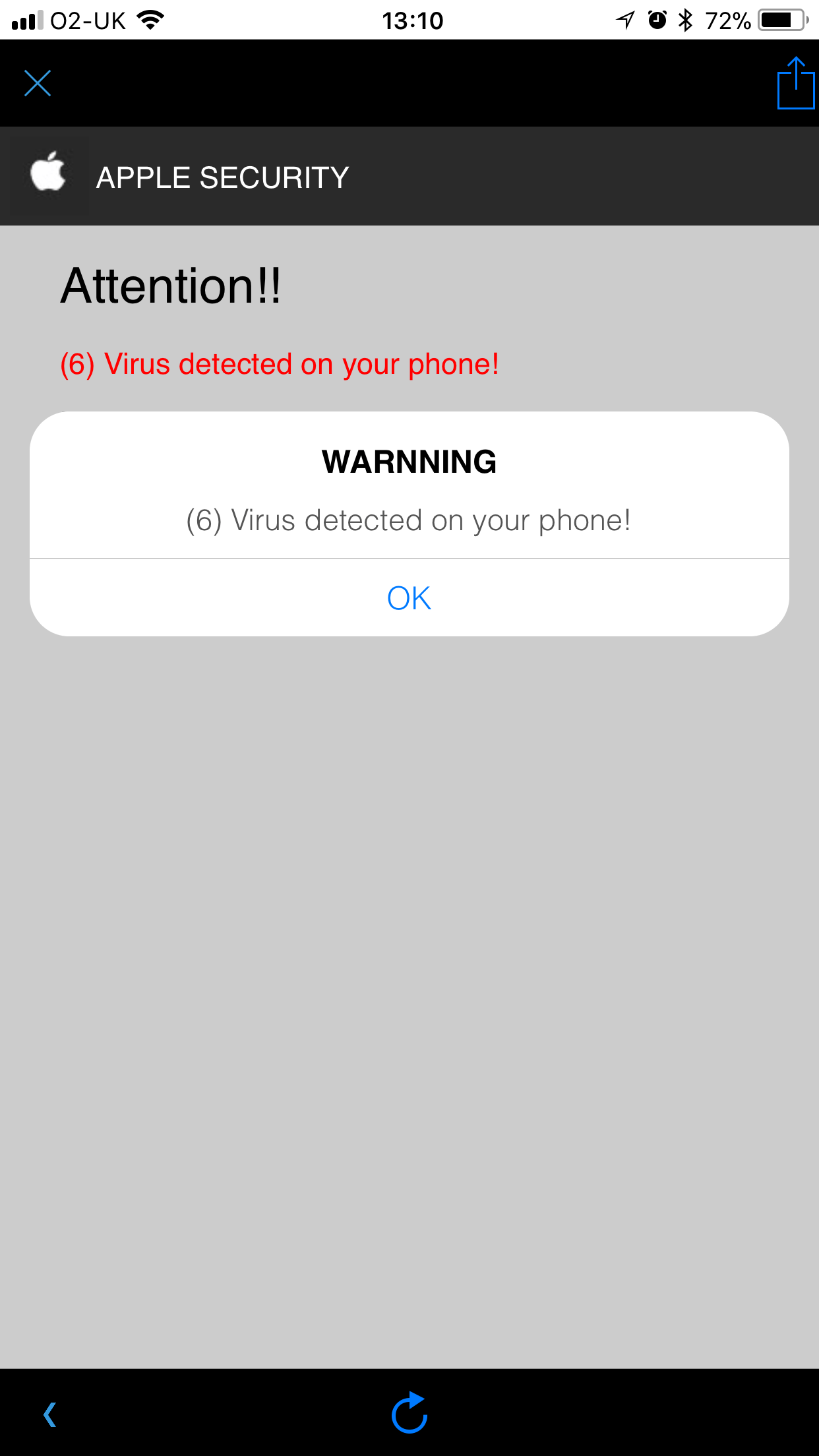 Security Alert Apple Community