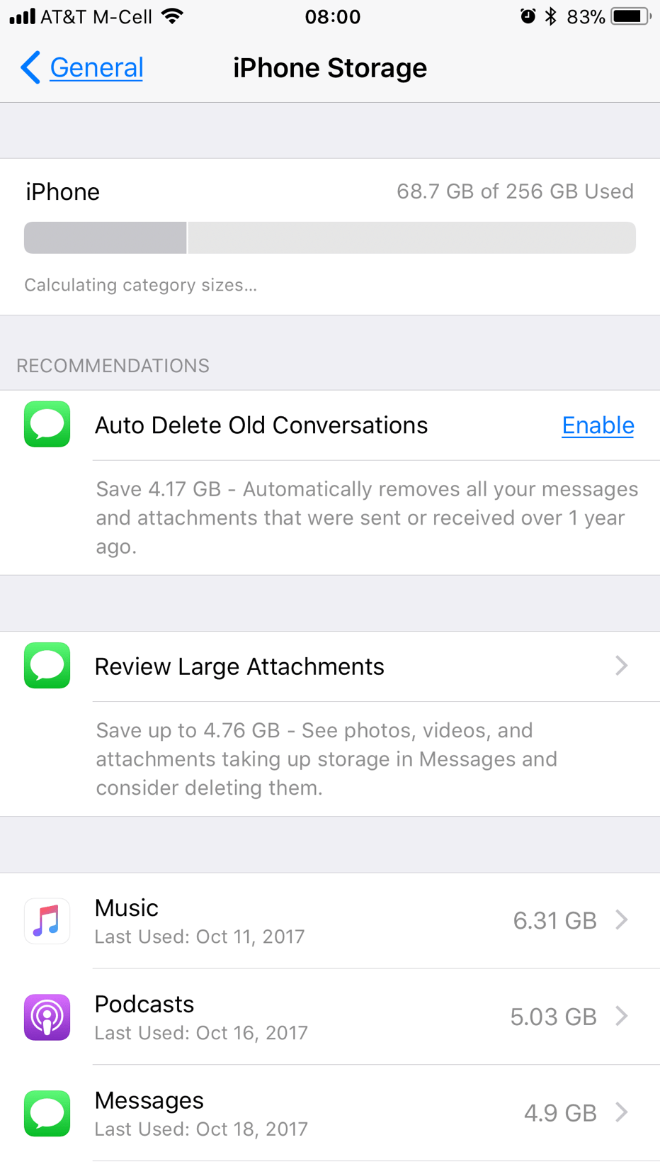 Why am i getting a full storage notificat… Apple Community