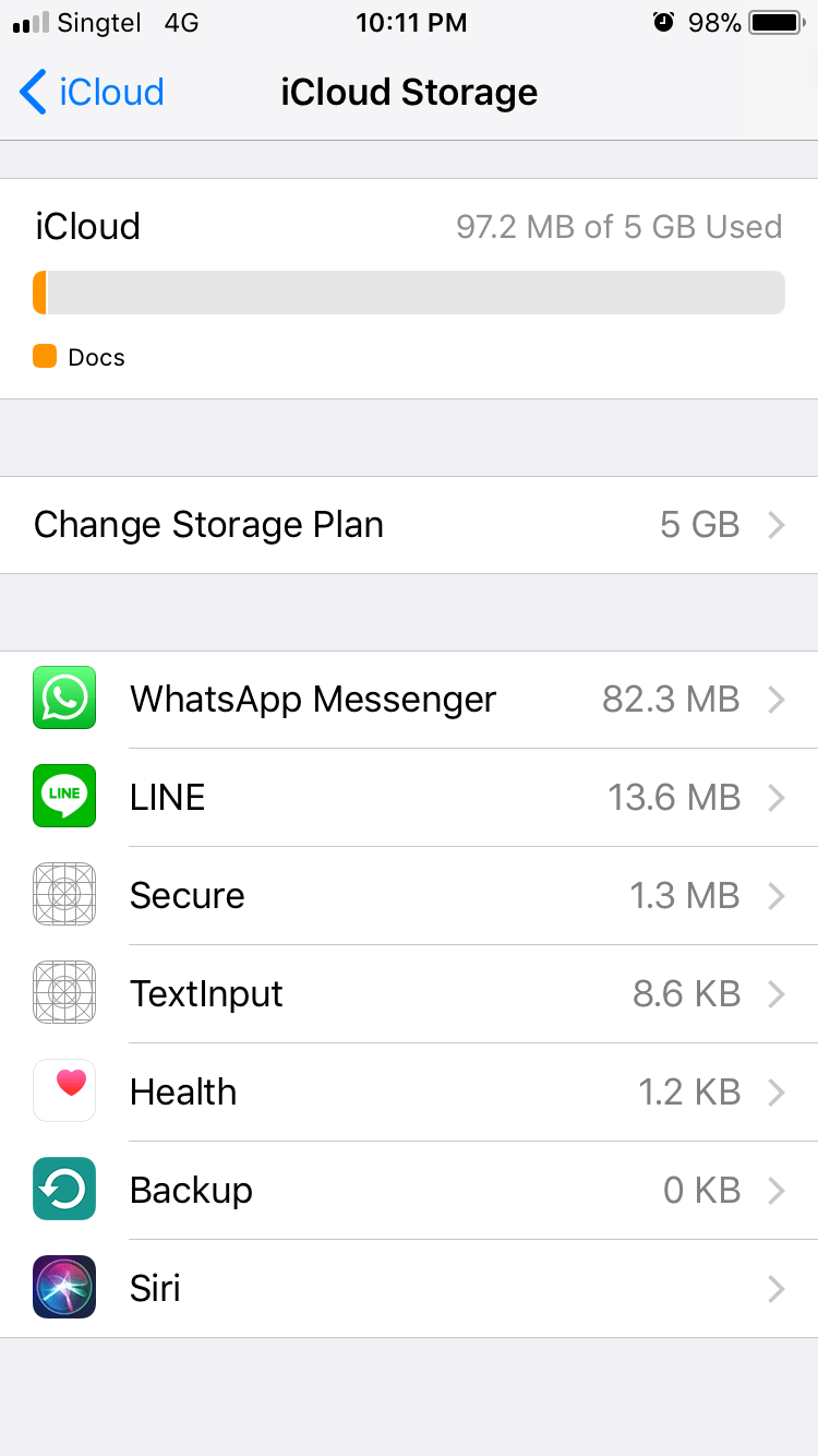 How do you see your Next Backup Size in i… Apple Community