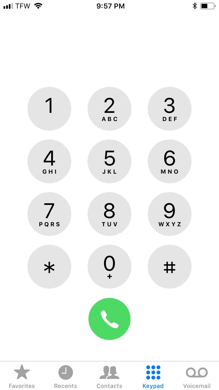 Why does my dial pad look like this? Apple Community