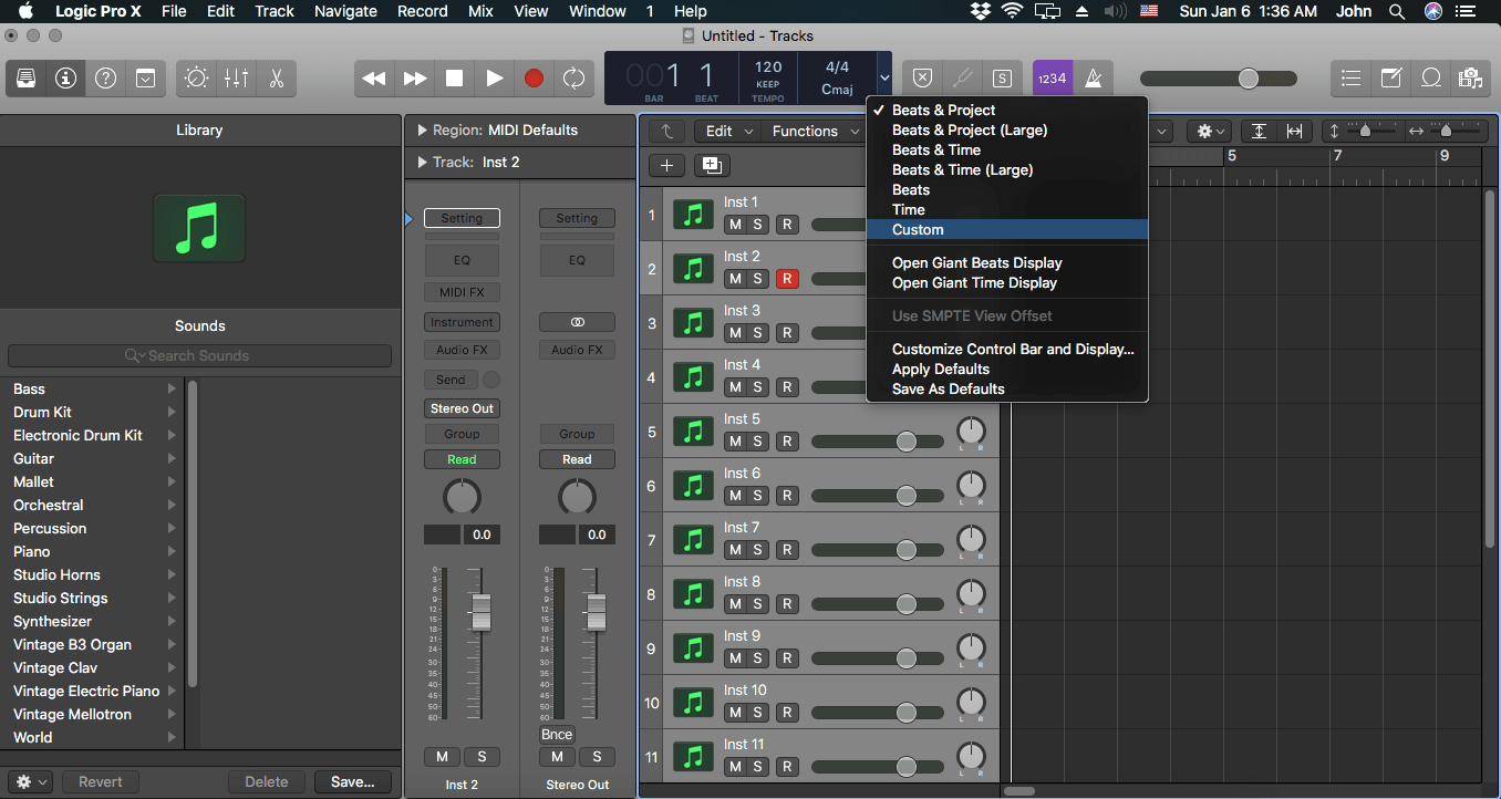 Custom Drum Machine In Logic Pro X