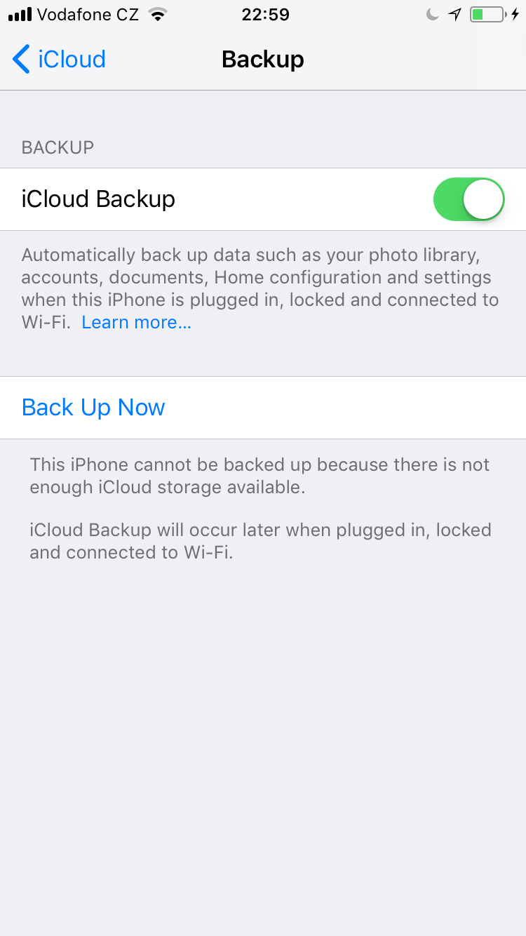 How do you see your Next Backup Size in i… Apple Community