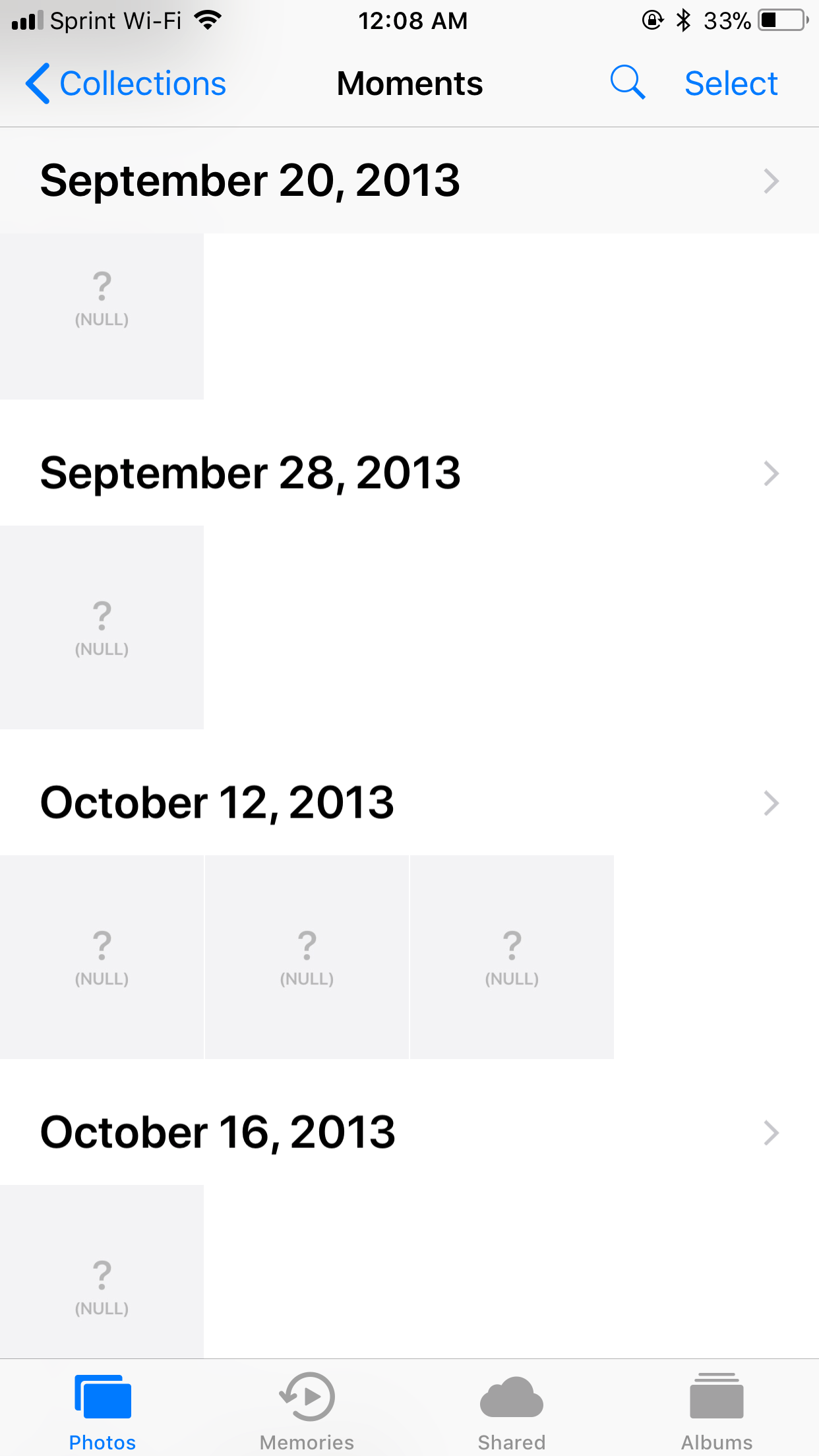 what does null on iphone mean Label EJournal Art Gallery