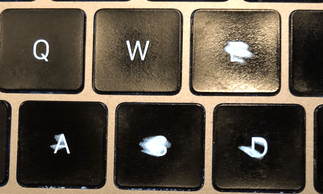 Keyboard show signs of use after only a w… Apple Community
