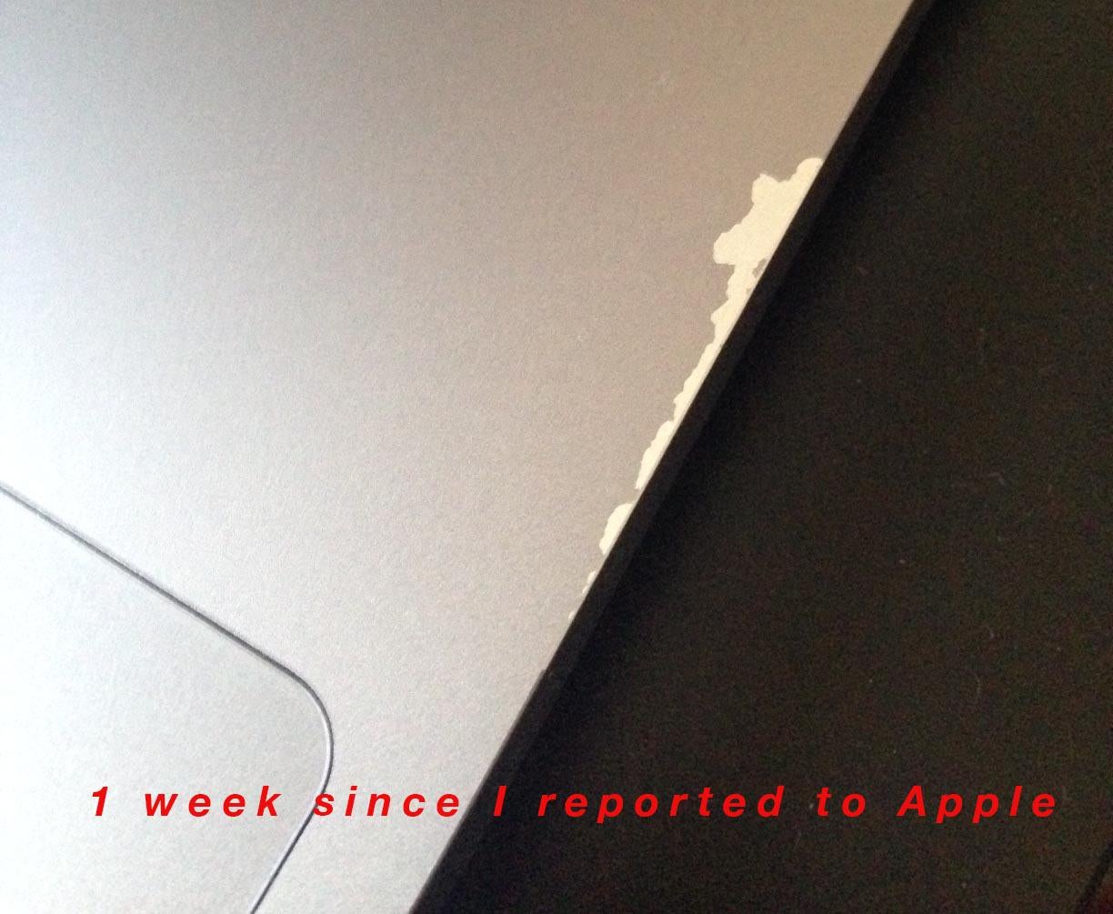 Macbook Pro 16" paint peeling off Apple Community