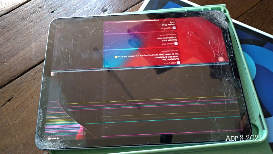 IPAD AIR 4, sudden Display Cracked Apple Community