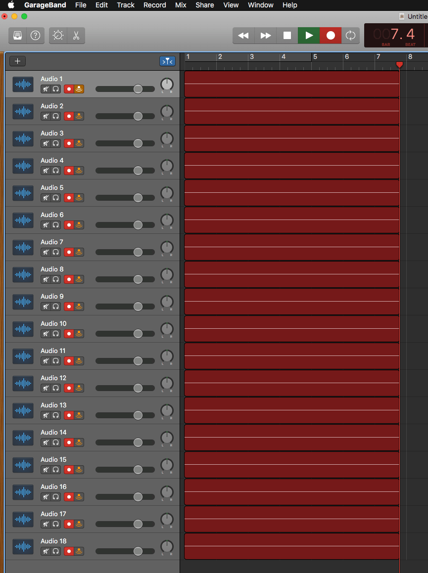 GarageBand - Max simultaneous recording t… - Apple Community