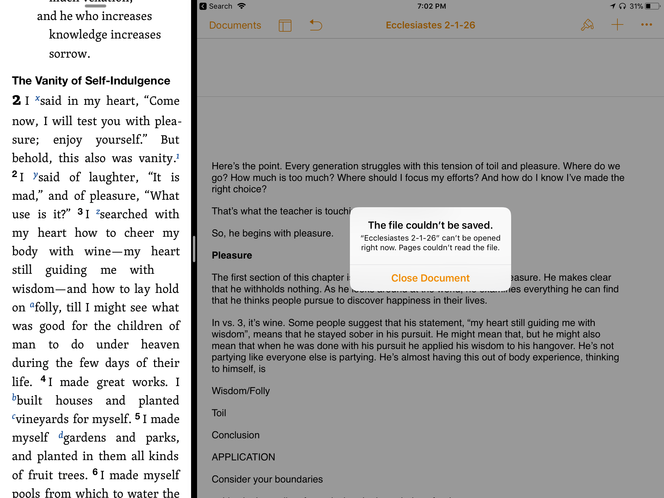 Pages for iPad Crashing Apple Community