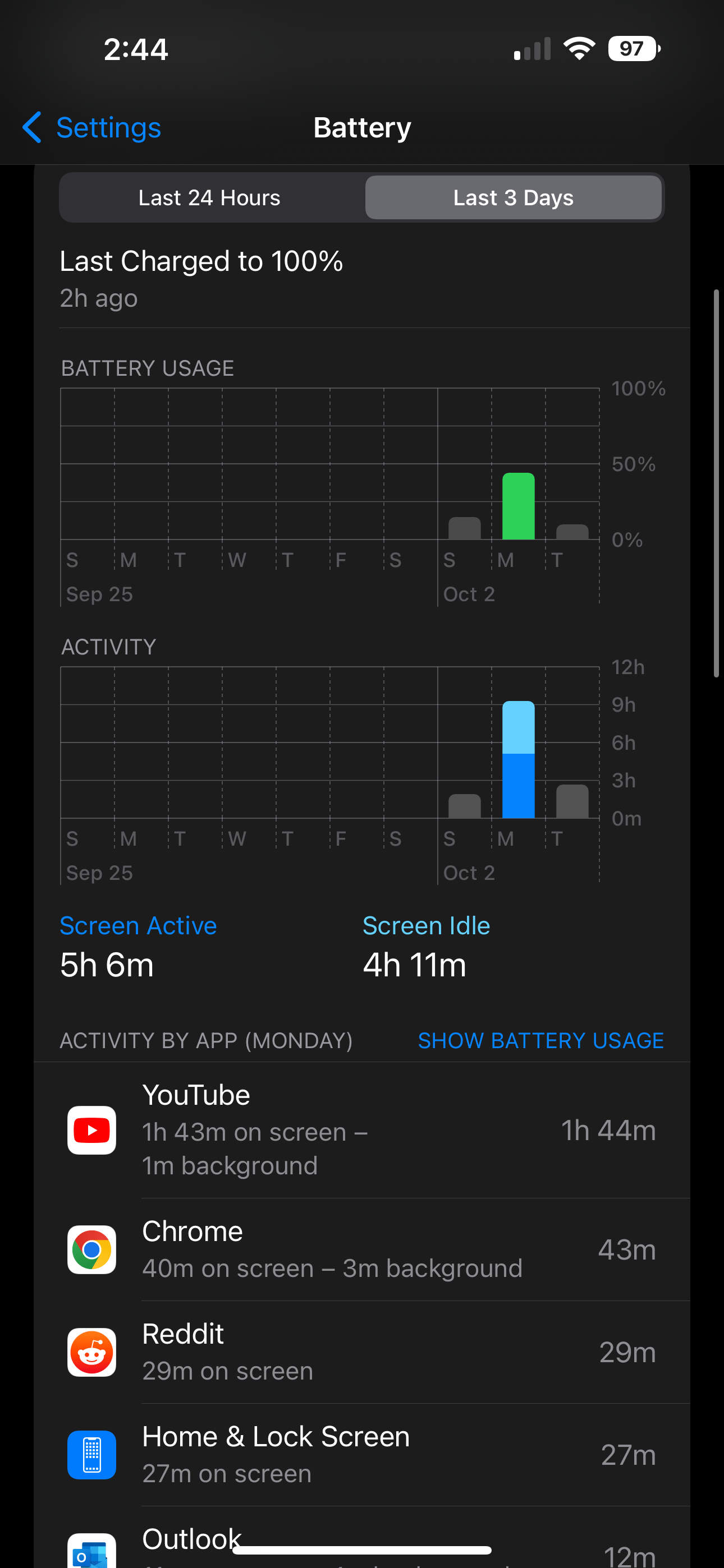What is screen idle in battery usage? Apple Community